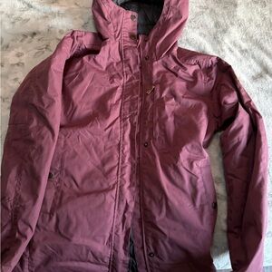 Fjallraven insulated winter parka in Dusty Rose